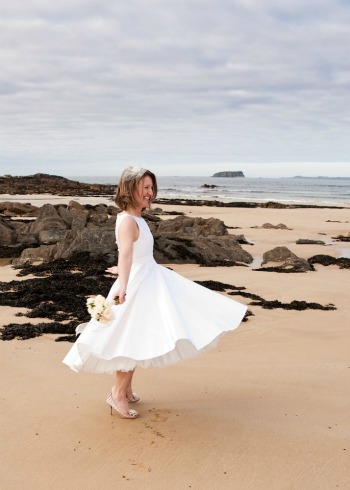 Lynne in retro wedding dress retro wedding dress with net petticoats