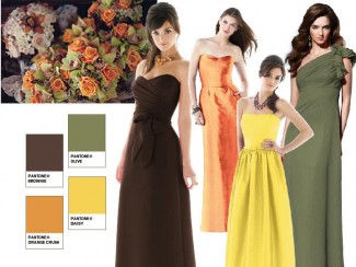 Autumn inspired styleboard from Dessy Autumn inspired styleboard from Dessy
