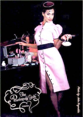 Powderpuff girl with beauty box Powderpuff girl with beauty box