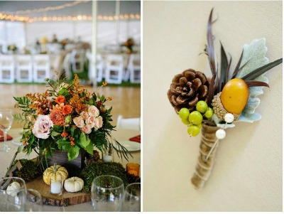autumn wedding place setting idea autumn wedding place setting idea