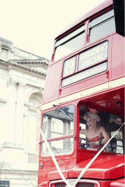 bride driving london routemaster bus bride driving London routemaster bus