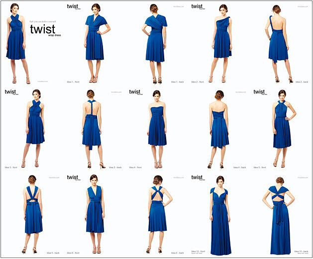 Dessy Delight of the Week: Convertible Twist Wrap Bridesmaid Dress