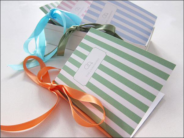 Add Style with these DIY Wedding Programs