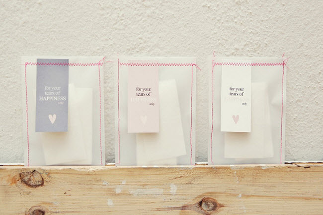 DIY Wedding Idea: For Your Tears of Happiness