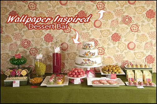 A Wedding Dessert Bar in Pink and Sage