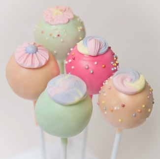 pink and green cake pops pink and green cake pops