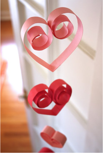 Paper heart decorations paper heart decorations