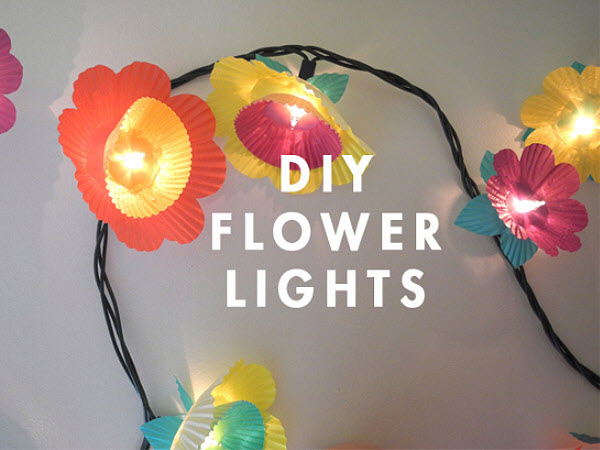 DIY Wedding Idea: Cupcake Flower Lights