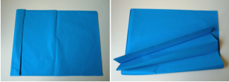 Tissue paper tissue paper sheets in blue