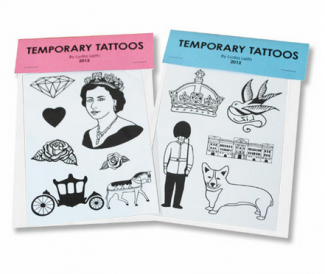 From Hunky Dory Home Diamond Jubilee temporary tattoos