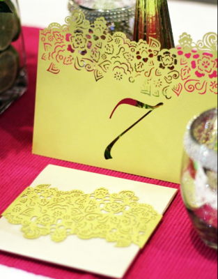 Stationery by Intricate Creations, Image taken by Perfection by Design Floral theme wedding place setting