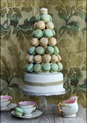 Macaroon tower by Anges de Sucre Macaron tower by Anges de Sucre wedding cake ideas