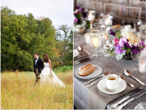 Via Style Me Pretty Wedding table place setting