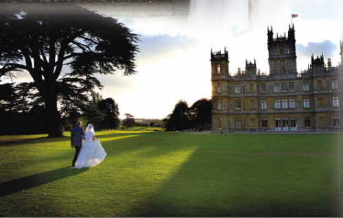 Highclere Castle getting married in a castle
