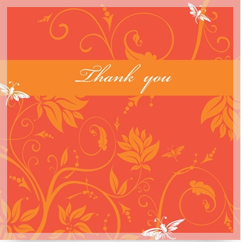 Wedding thank you cards