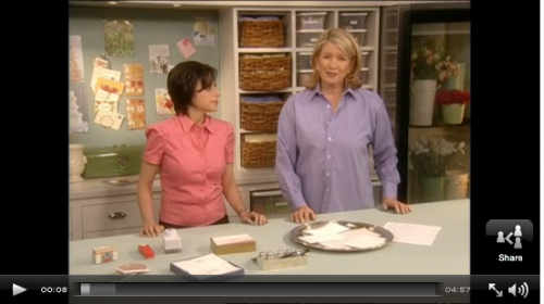 Martha Stewart weddings video on writing thank you notes