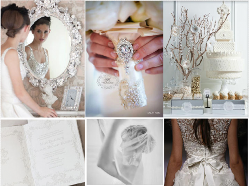 Dessy styleboard gallery winter wedding colours