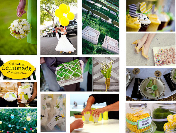 green and yellow wedding green and yellow wedding