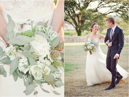 real wedding with bride and groom