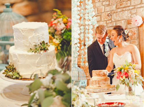 wedding cake at real wedding