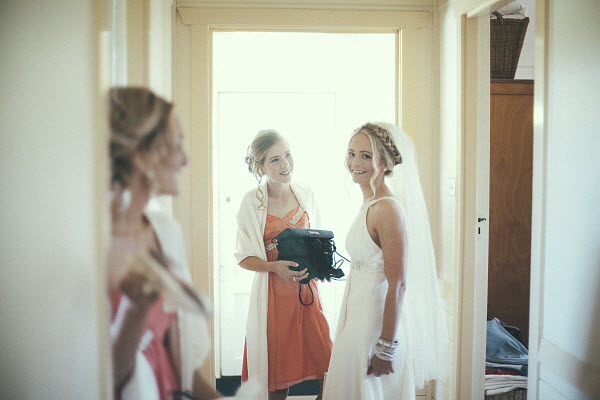 peach bridesmaid dresses bride and bridesmaids