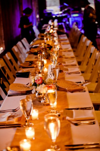 barn wedding table setting