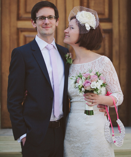 vintage style 1960s bride