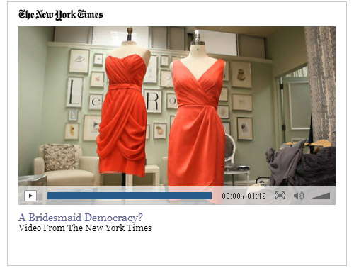 Lela Rose Bridesmaid Dresses in the NY Times