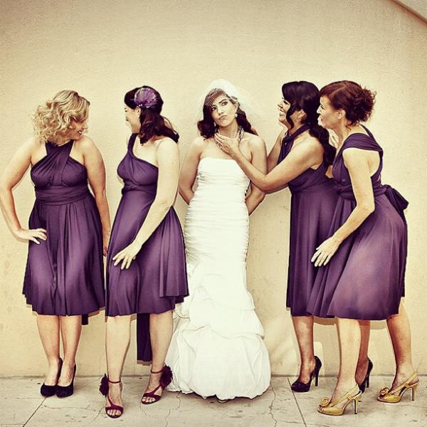 Las Vegas Real Wedding Editor Wears the Twist Dress-