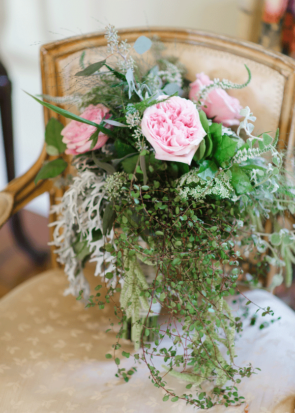 pink wedding flowers