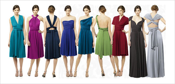 Dessy Twist Wrap Dresses