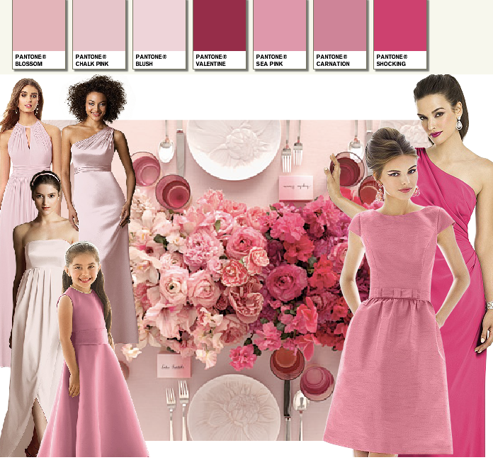 pink wedding palette