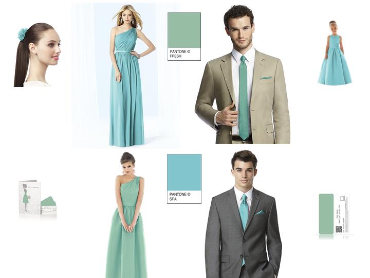 Lovely Pantone Spa and Fresh for a Spring Wedding!