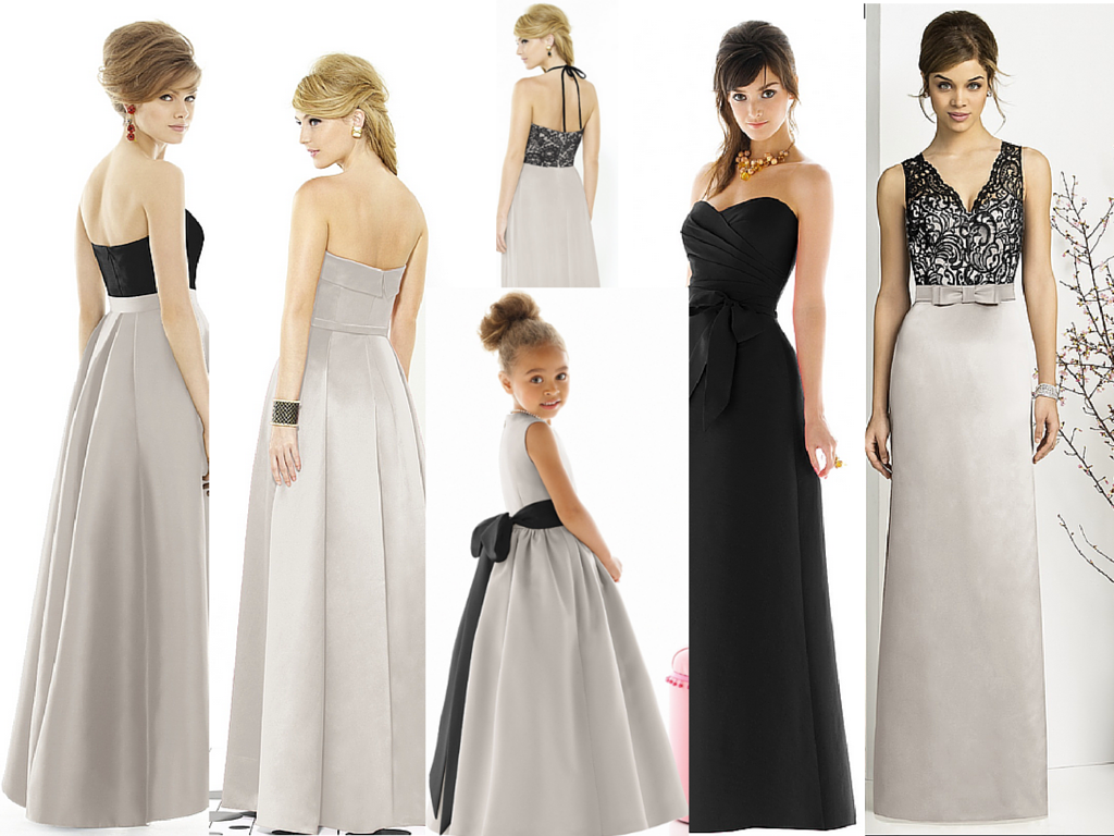 oyster and black wedding moodboard