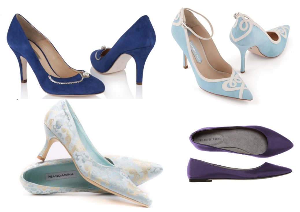 Blue Colourful Wedding Shoes