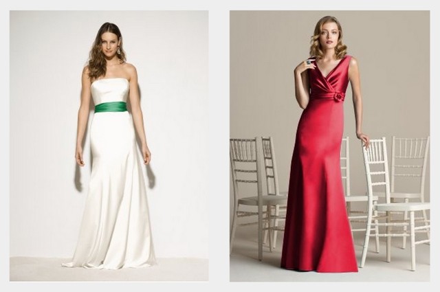 Christmas wedding dress collage