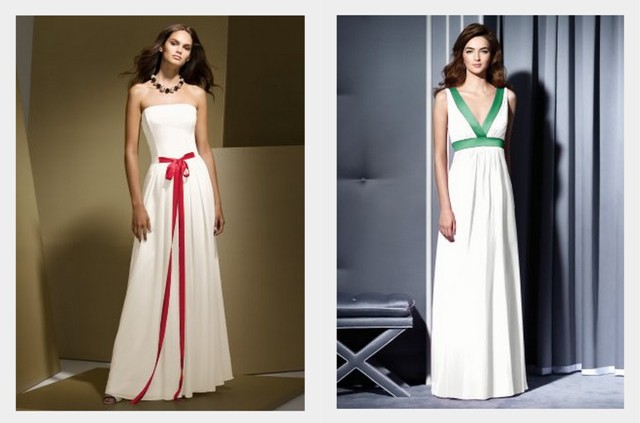 Christmas wedding dress collage