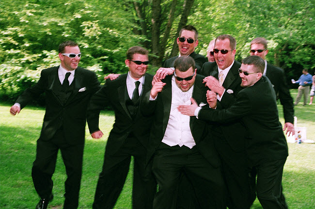 Daisy Yellow Wedding:Groomsmen