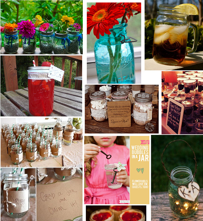 wedding mason jar ideas