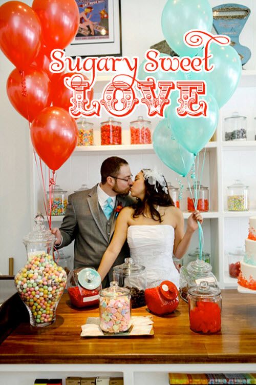 candy shop wedding theme