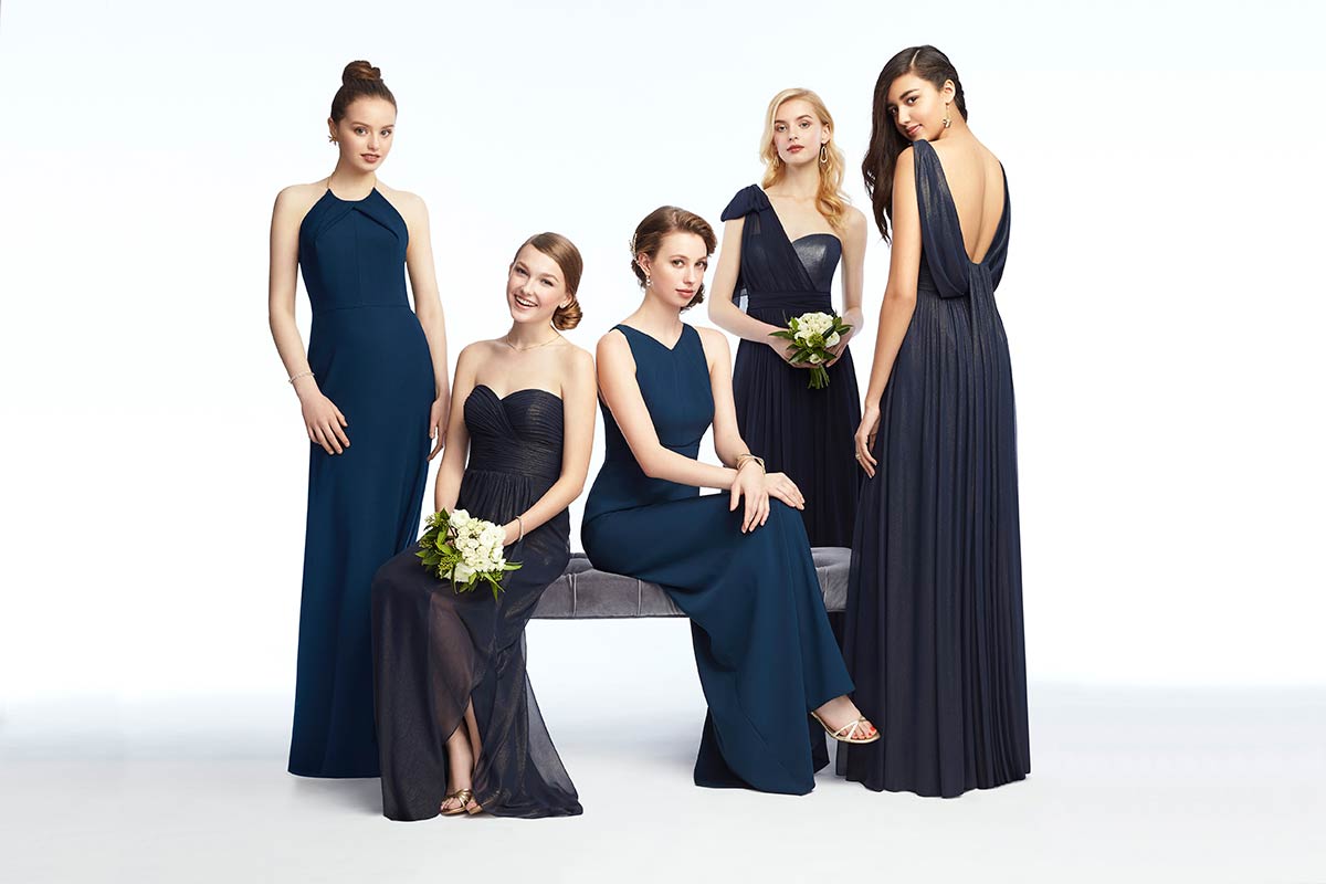 Mix & Match Bridesmaid Dresses in Midnight